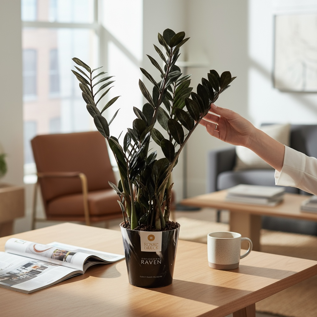 Zamioculcas zamiifolia 'Raven ZZ' ('Dowon') D17 - black foliage