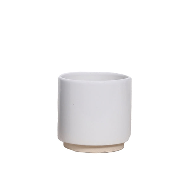 Decorative white ceramic vase Belle D7