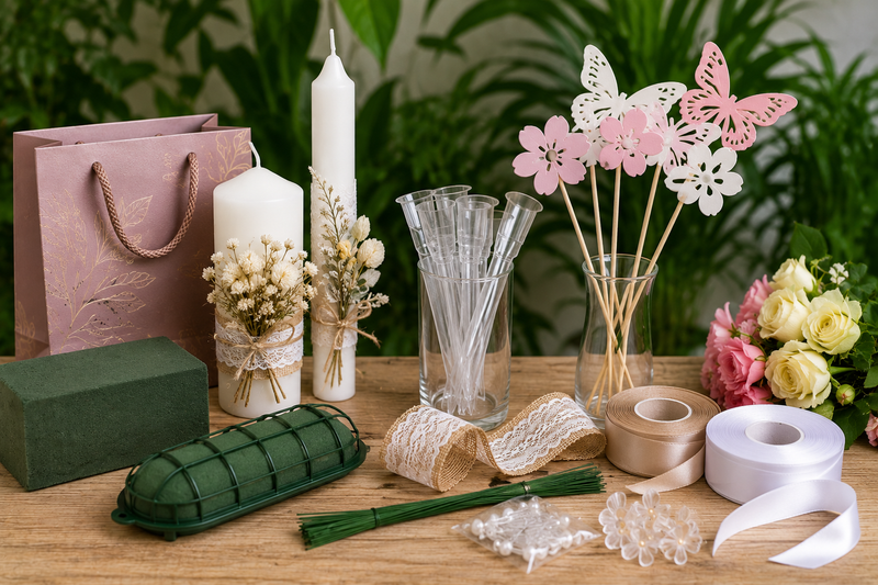 Accesorii pentru floristica, cadouri si evenimente