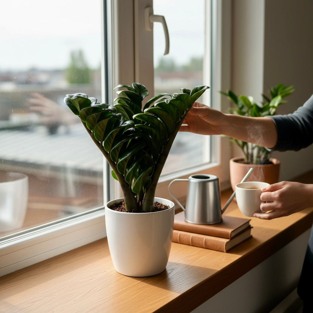 Zamioculcas zamiifolia ‘Zenzi’ – eleganta compacta, perfecta pentru orice spatiu verde