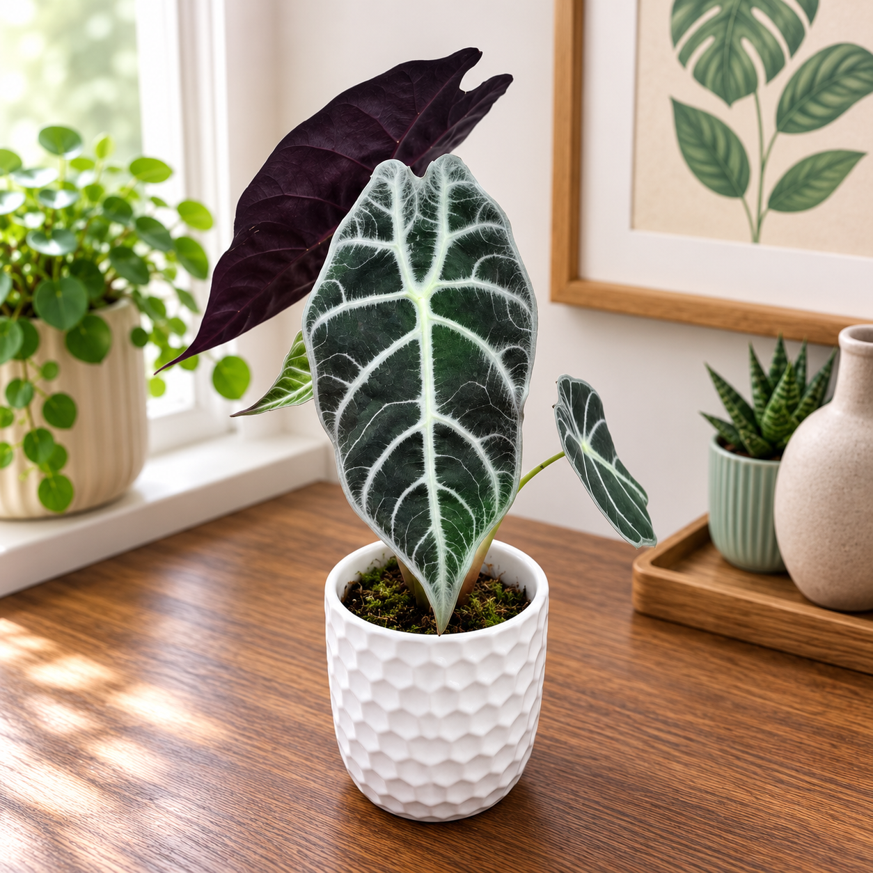 Alocasia longiloba 'Watsoniana Lightning'
