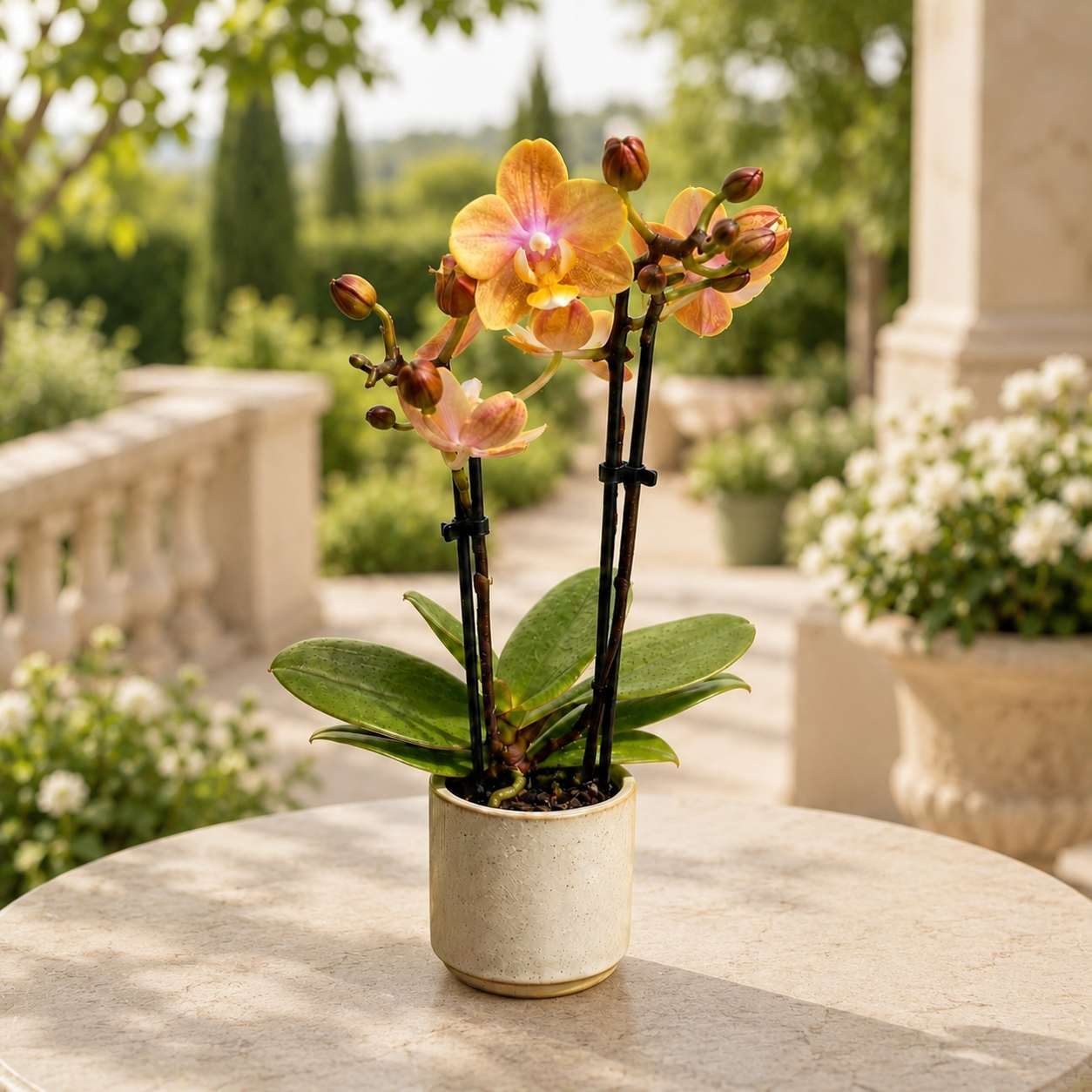 Phalaenopsis Scention (Aromio Fresh, Mineral) - intensely fragrant flowers - miniature