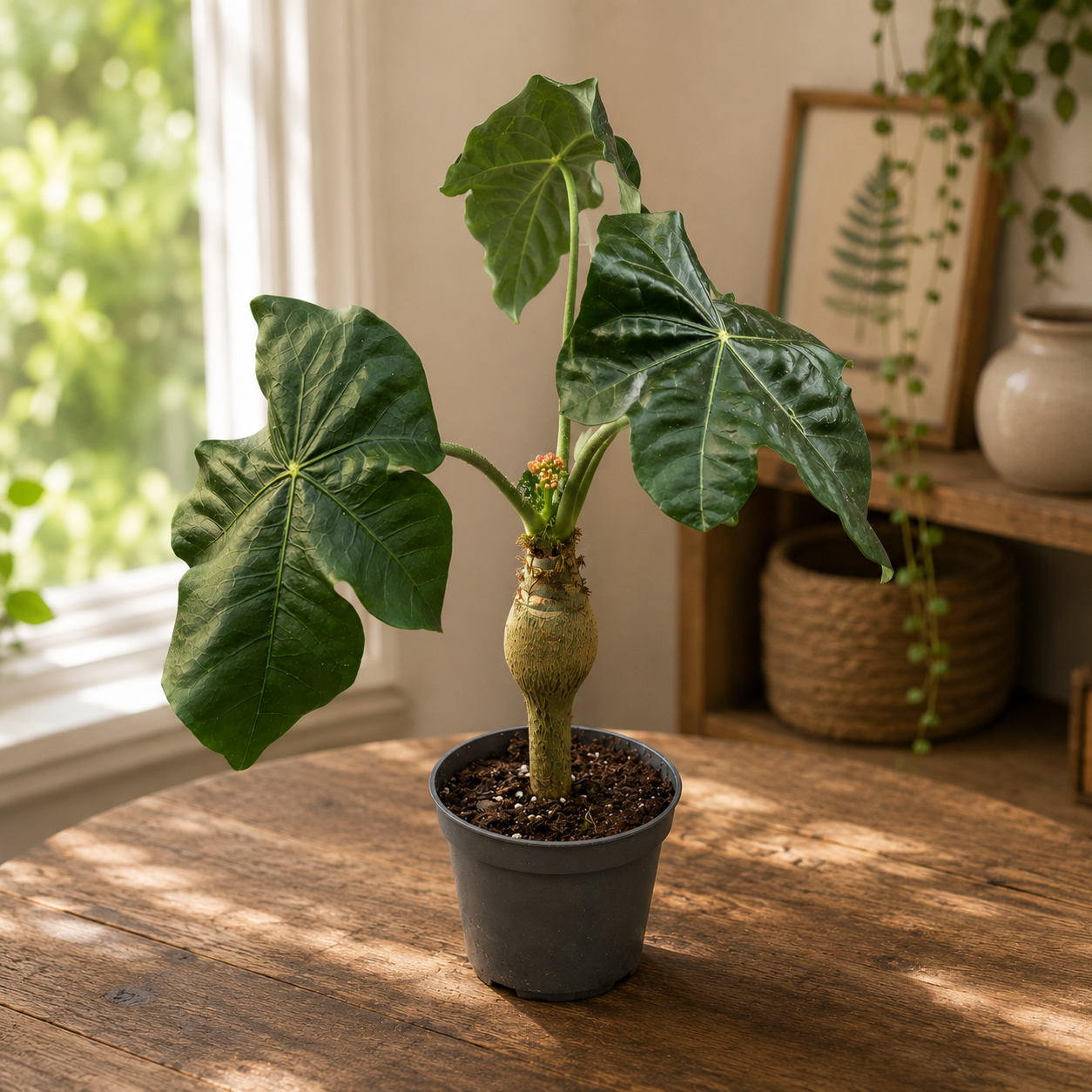 Jatropha podagrica (Buddha has)