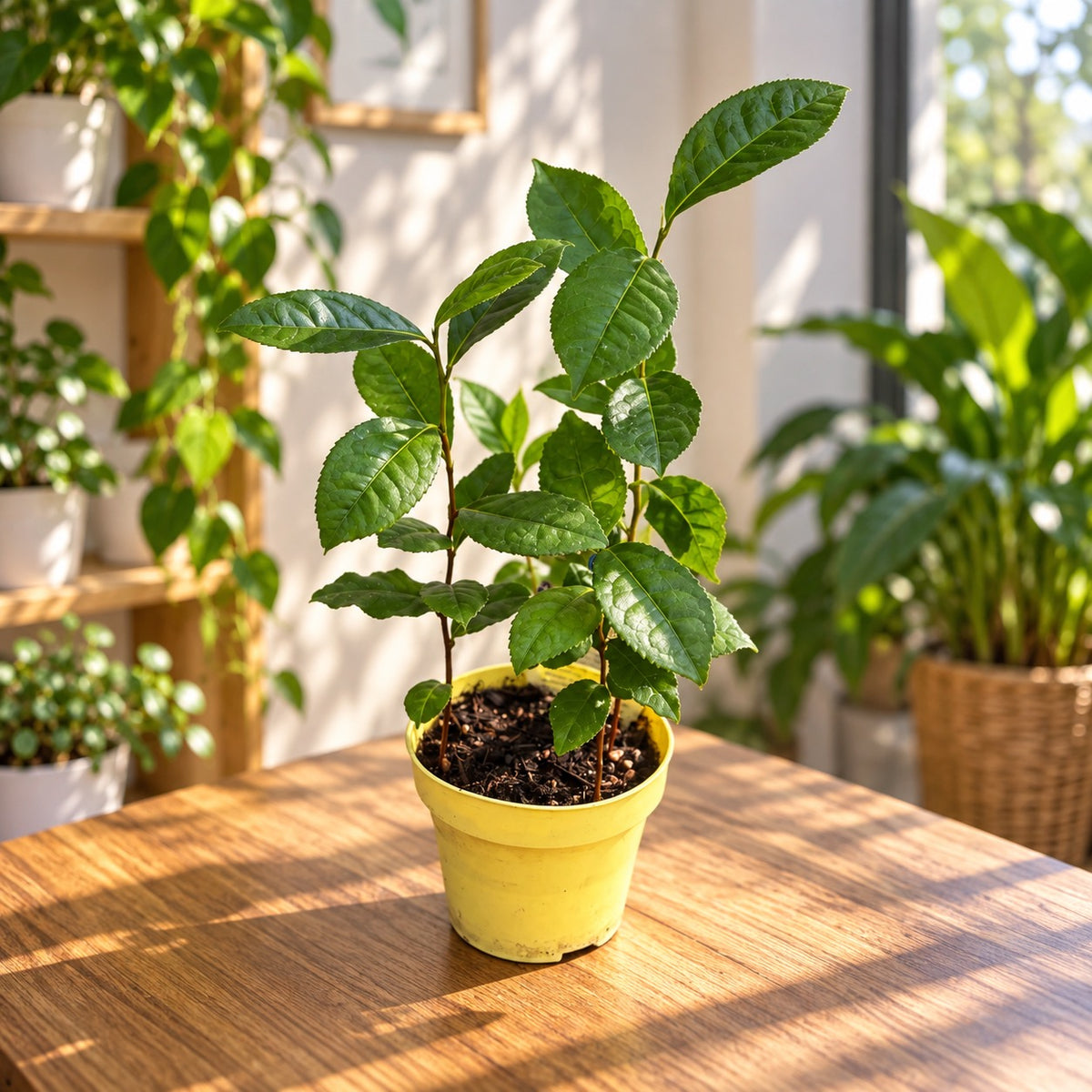 Camellia sinensis - sein Teebaum oder Teepflanze (essbar)
