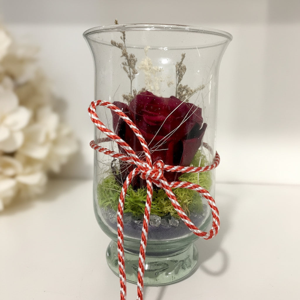 Cumpara acum trandafir criogenat rosu in sticla la un pret online special!