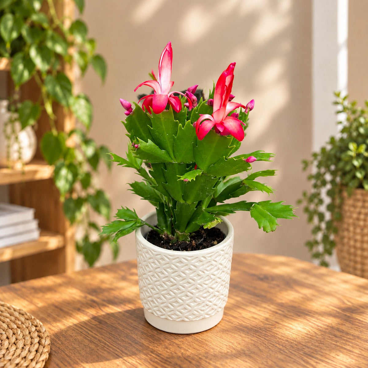 Schlumbergera truncata ‘Flame Red’ - Christmas cactus