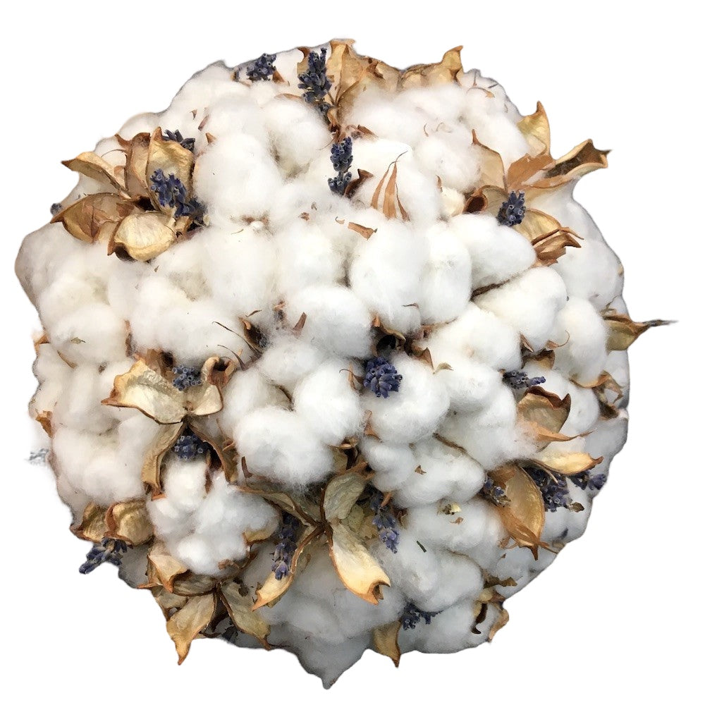 Buchet cununie civila bumbac si lavanda