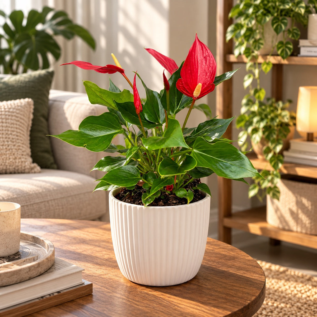 Anthurium ‘Banderola Roja’ D14 - continuous flowering and exotic elegance in deep red