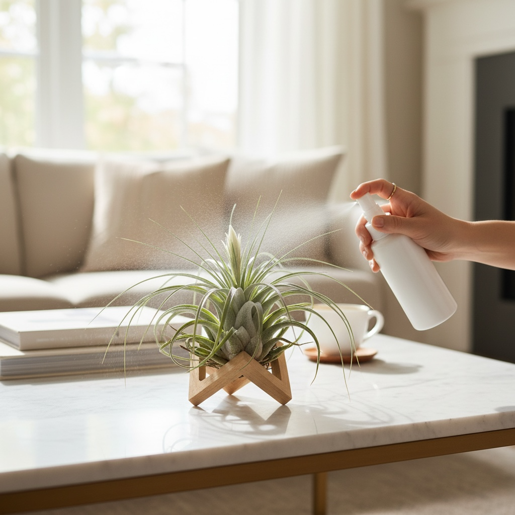 Tillandsia gardineri – plantuta de aer cu aspect argintiu, eleganta si minimalista