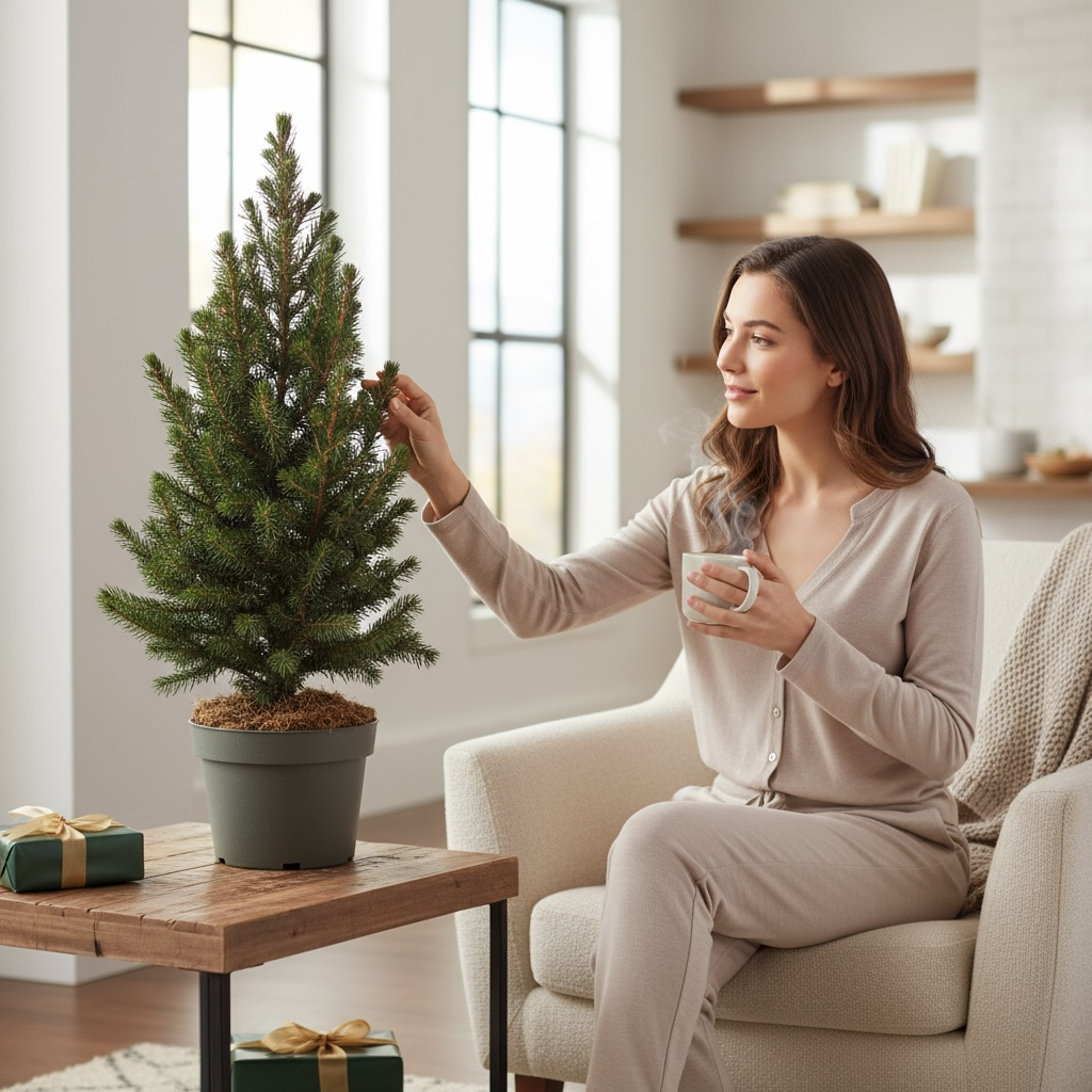 Picea glauca conica H70-75 cm - Brad de Craciun in ghiveci