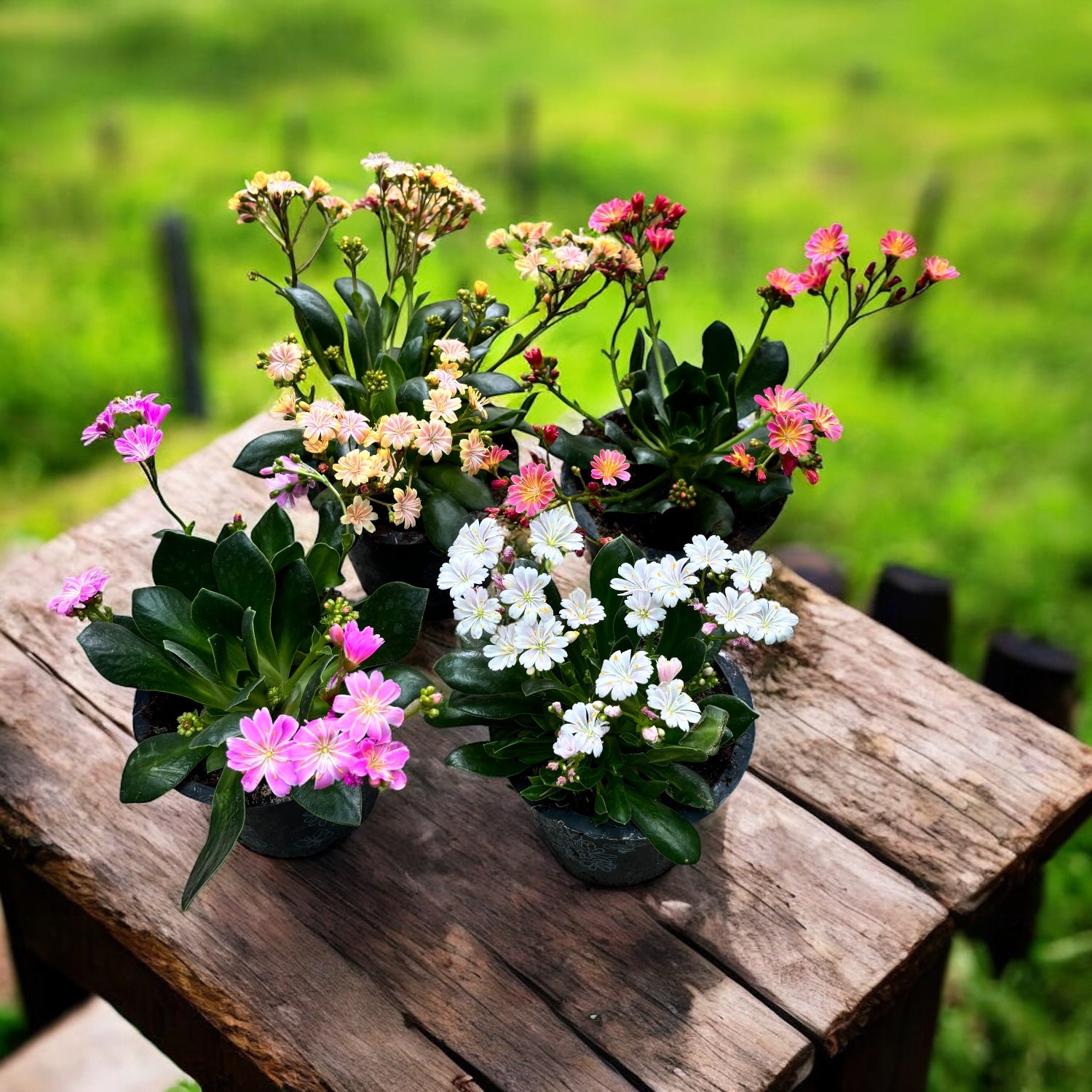 Lewisia cotyledon - planta suculenta perena cu flori decorative si inflorire abundenta