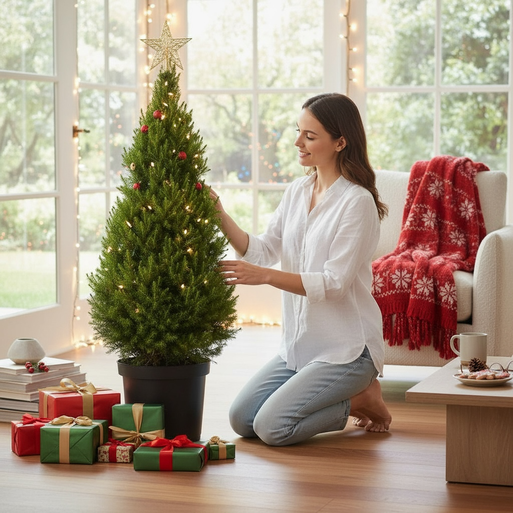 Picea Glauca Conica H90-100 cm - brad de Craciun in ghiveci