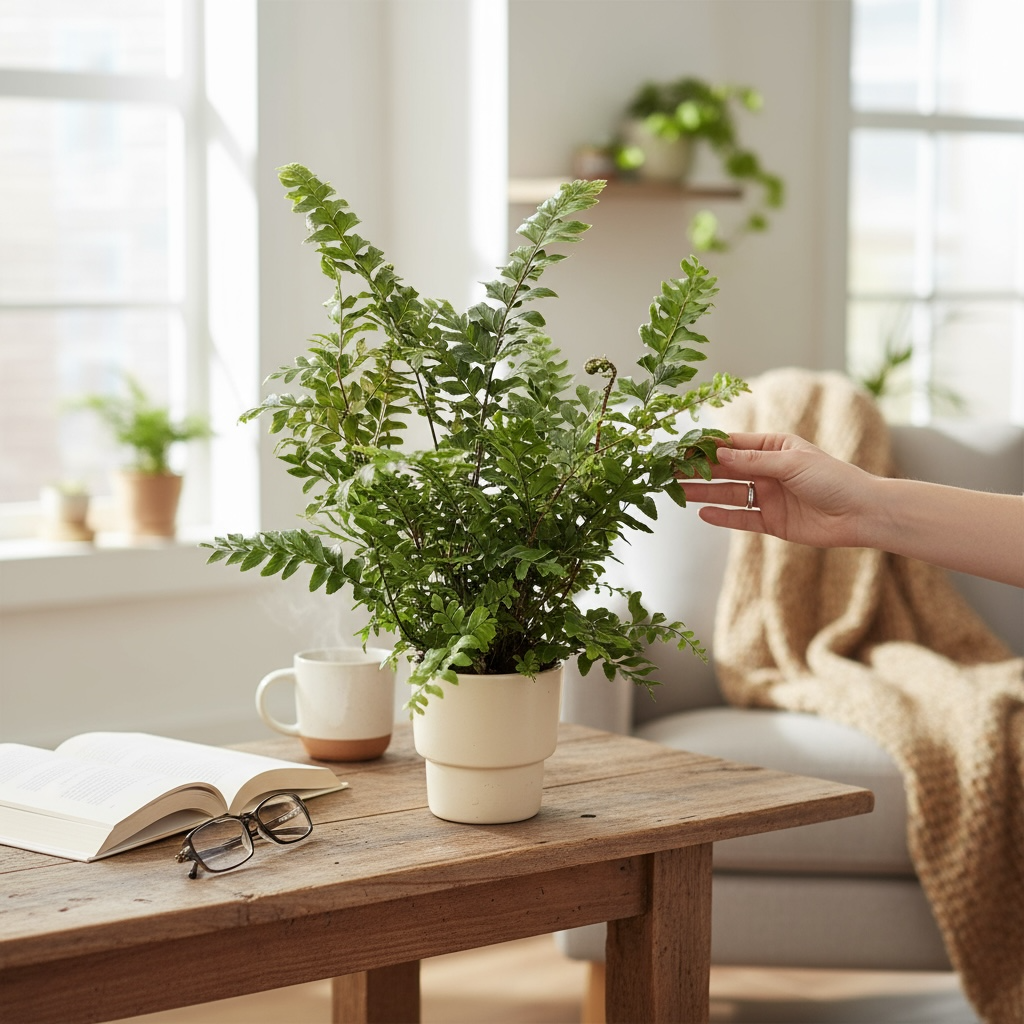 Didymochlaena truncatula – feriga africana eleganta cu frunzis luxuriant