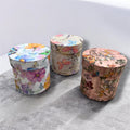 Cutie decorativa rotunda - model floral