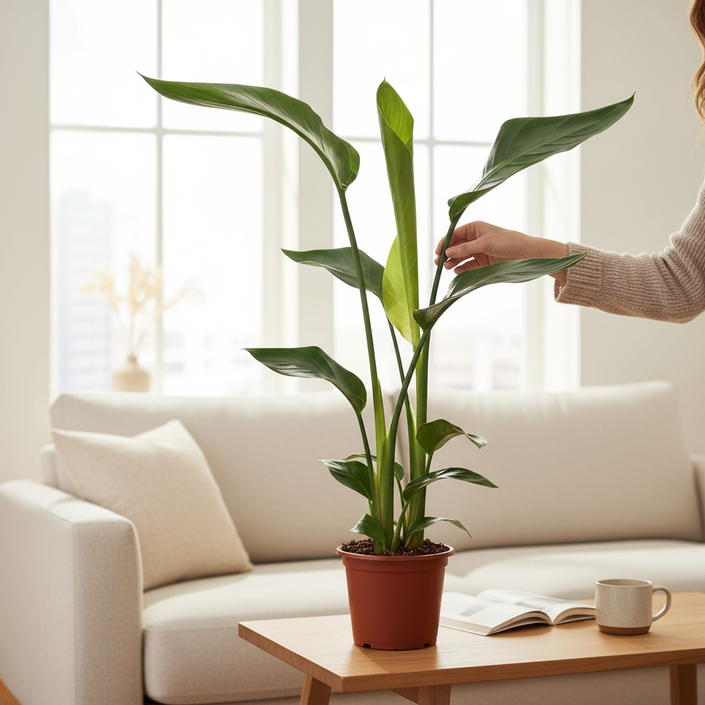 Strelitzia Nicolai XL (Rajská vtáčica) - 3 rastliny/kvetináč