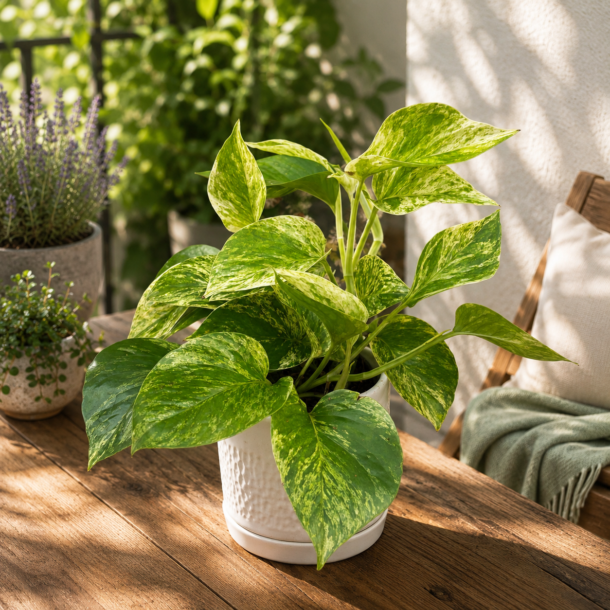 Epipremnum aureum 'Marble Queen' - 3-5 növény/cserép