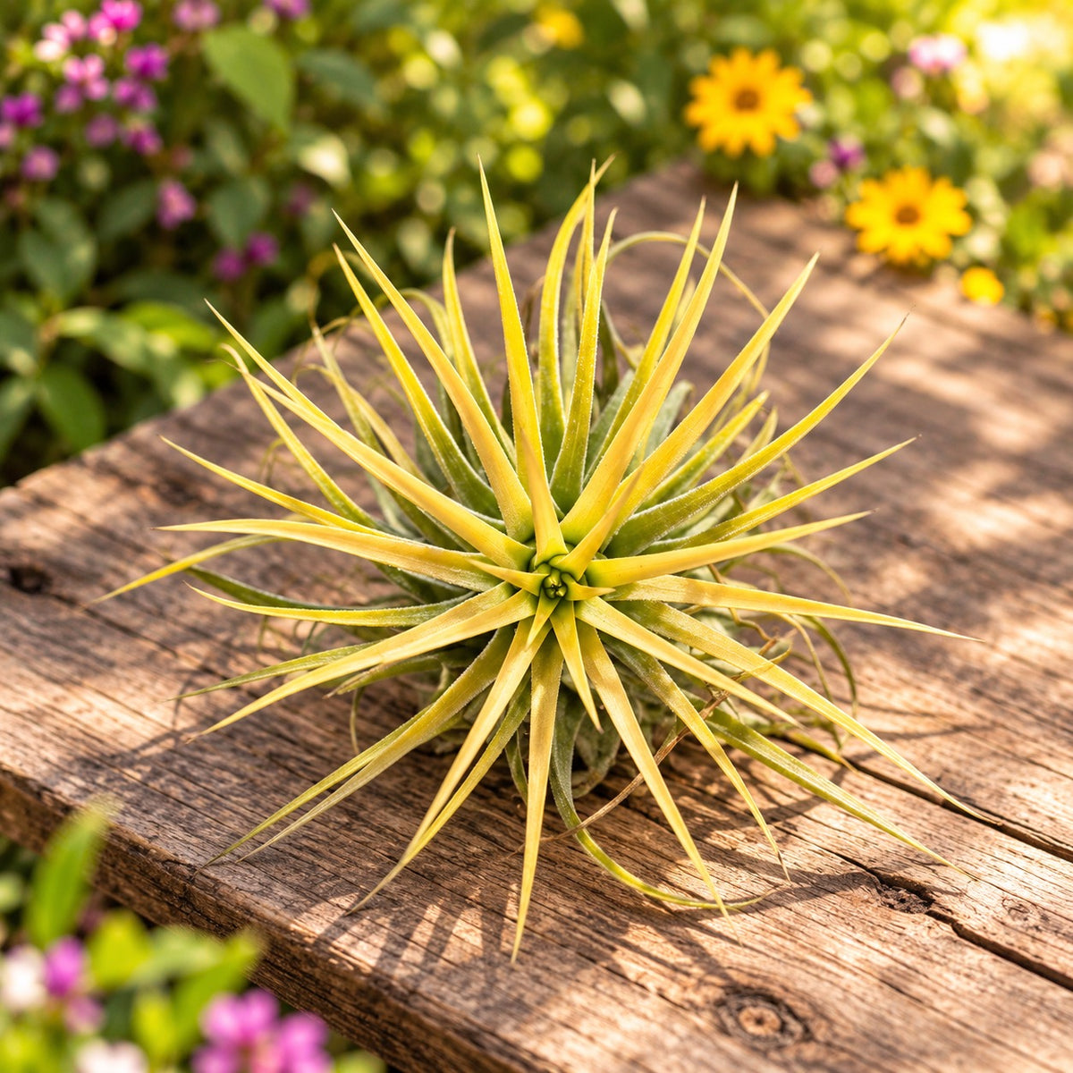 Tillandsia ‘Alba’ - Golden-yellow air plant