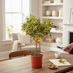 Citrus microcarpa 'Variegata' - Calamondin s panašovanými listy a plody