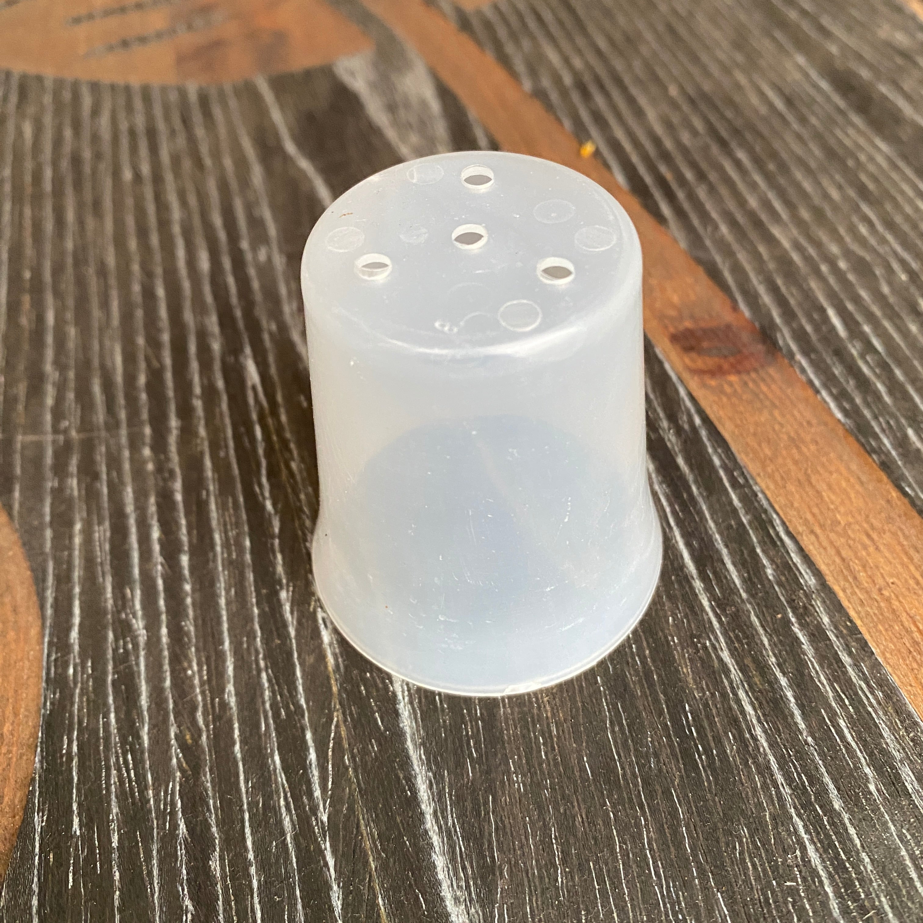 Ghiveci transparent, plastic D5 cm