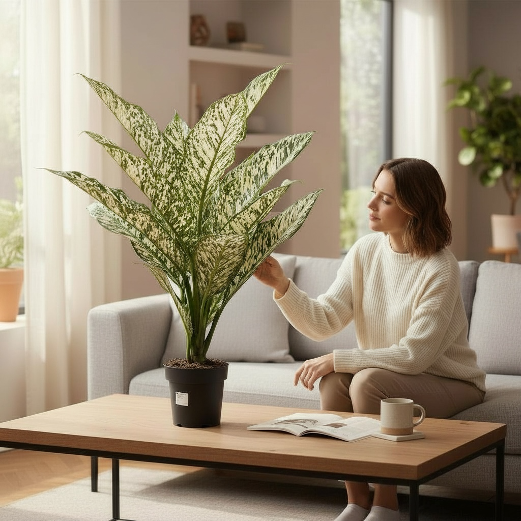 Dieffenbachia ‘White Etna’ - exemplare mari