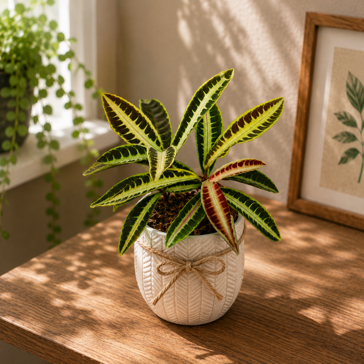Labisia obtusifolia 'Jabi' - rare tropical plant with spectacular variegated foliage