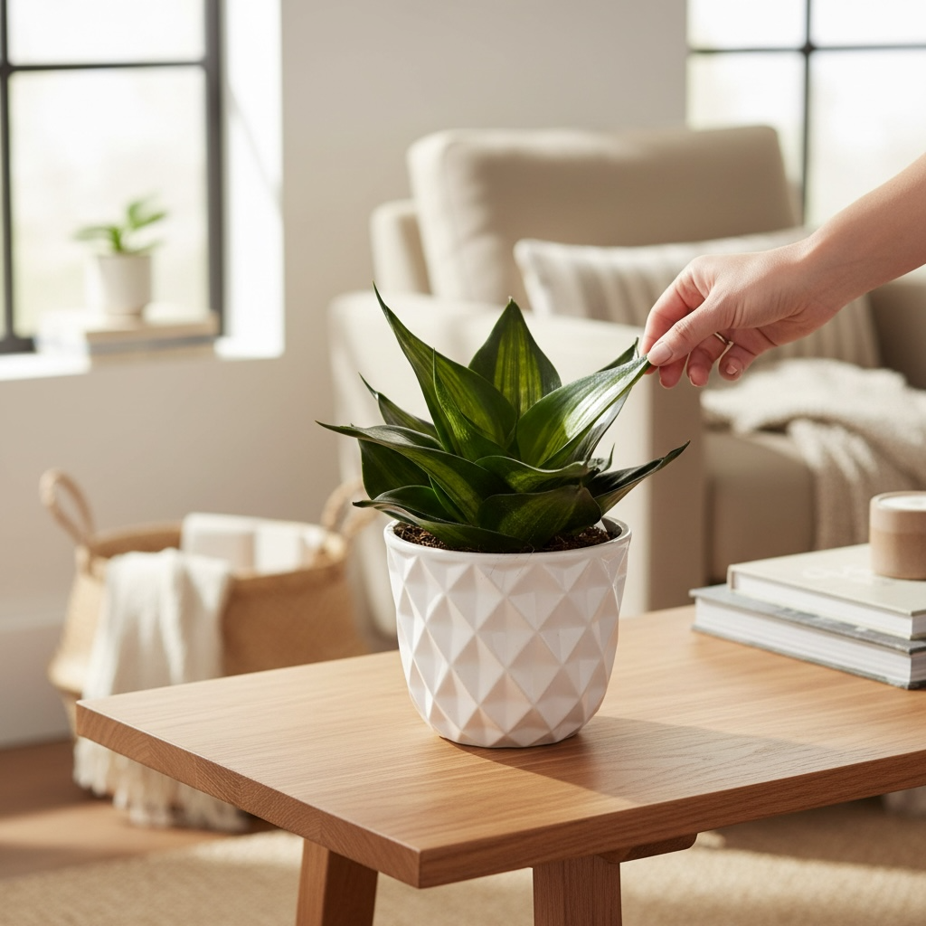 Sansevieria Hahnii ’Green Mould Variegated'