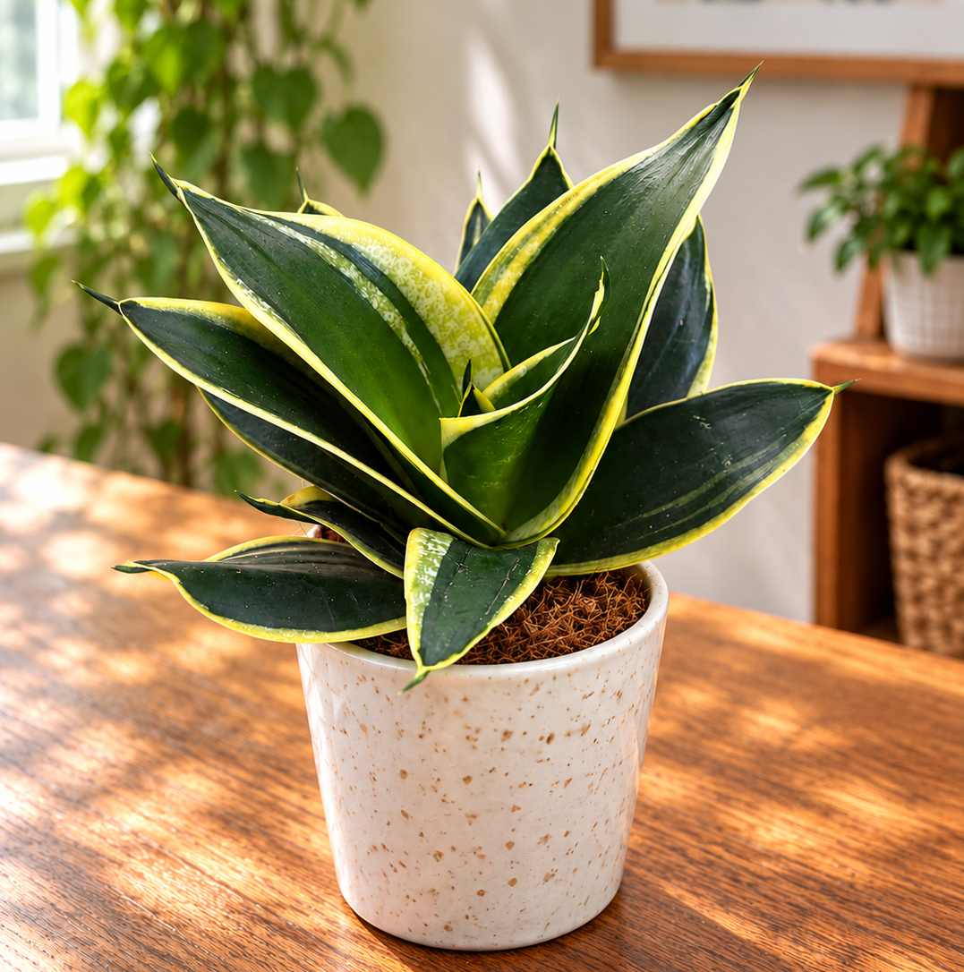 Sansevieria Hahnii ‘Jade Pagoda’ – compact foliage with unique texture