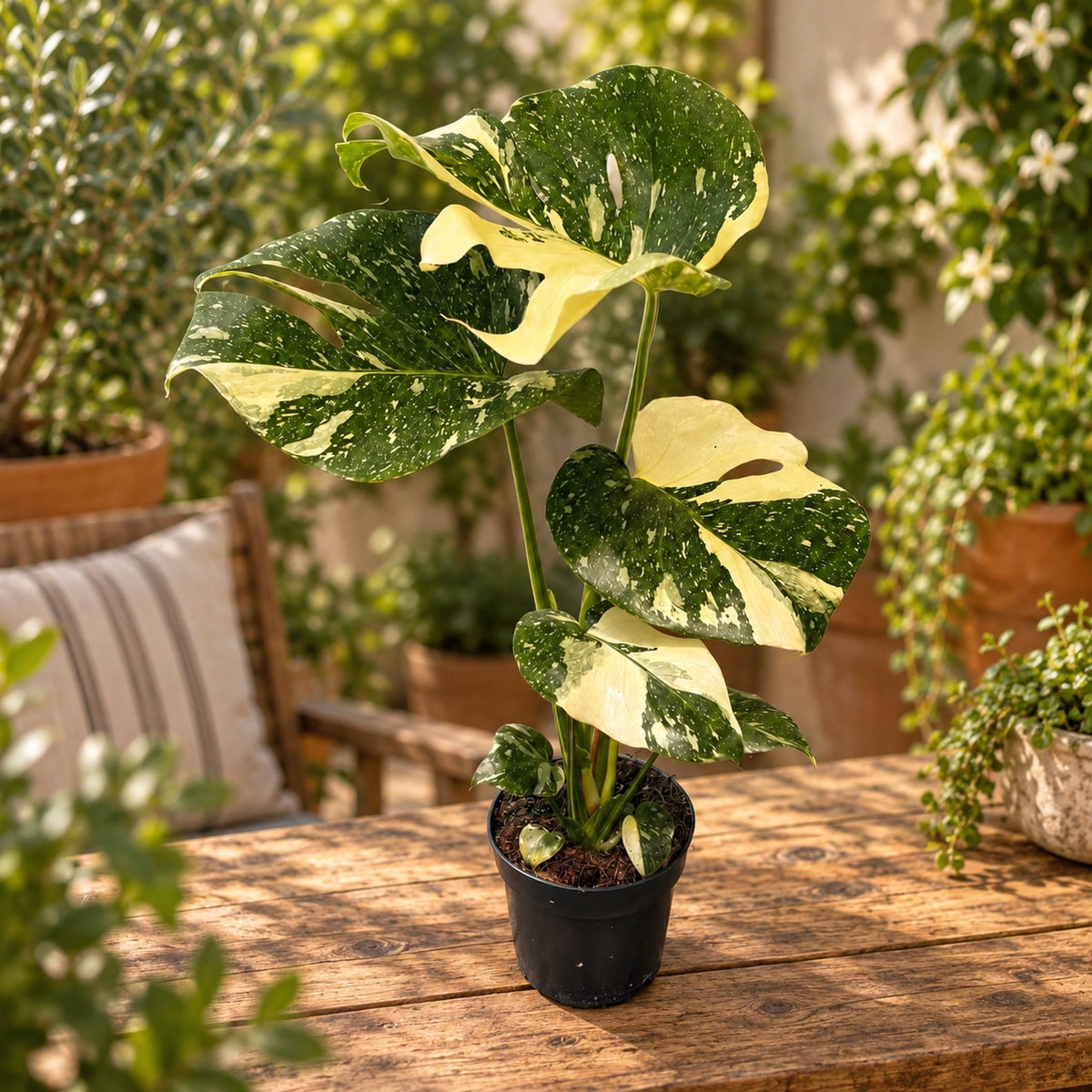 Monstera variegata 'Thai Constellation' XL - collector’s variegated monstera