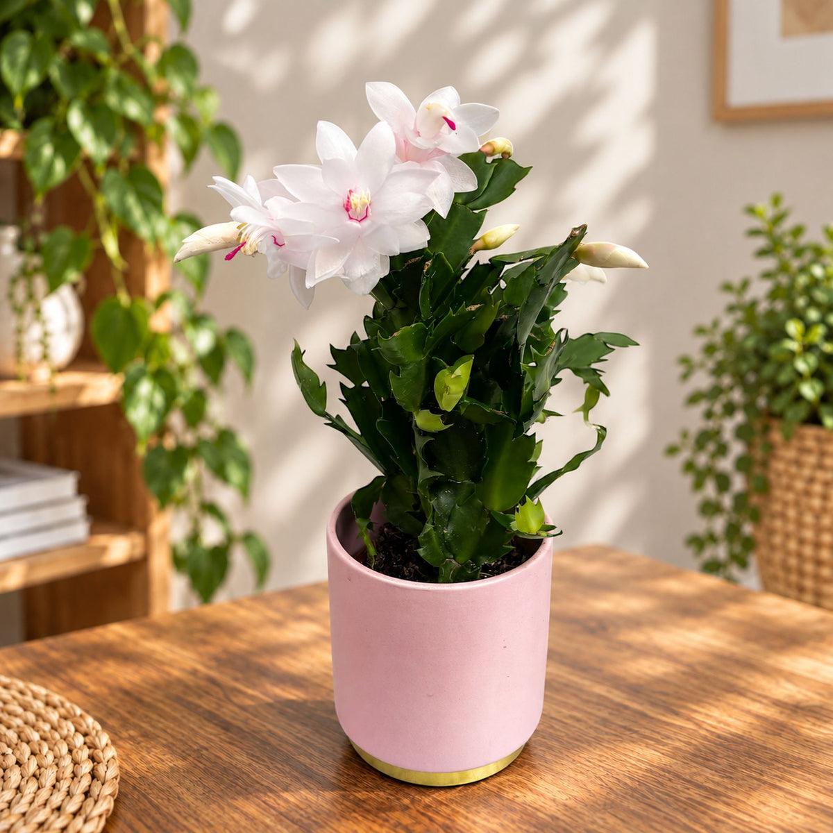 Weihnachtskaktus weiß - Schlumbergera 'White Eva'