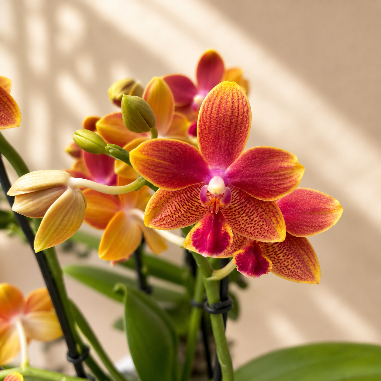 Phalaenopsis I-Hsin Golden Tangerine Ice (Aromio Tropical) - fragrant flowers