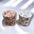 Cutie decorativa rotunda - model floral