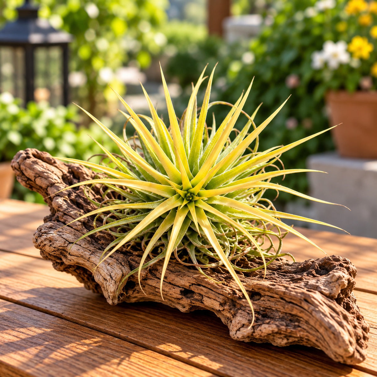 Tillandsia ‘Alba’ - Golden-yellow air plant
