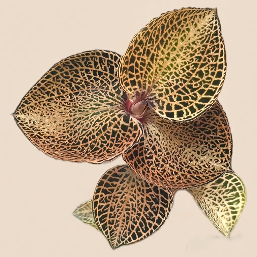 Anoectochilus roxburghii 'Gold Bar'