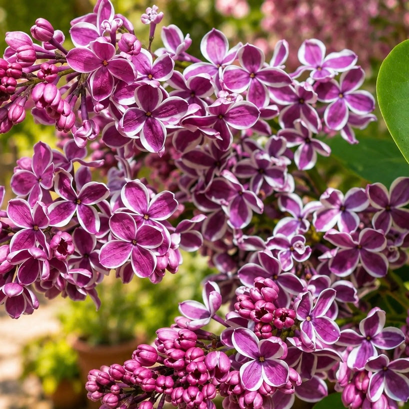 Syringa vulgaris ‘Sensation’ - liliac bicolor, intens parfumat