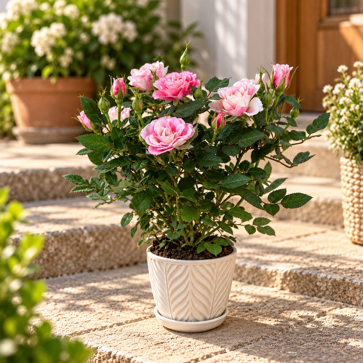 Dwarf rose Rosa Piia™ Parade - mini fragrant rose
