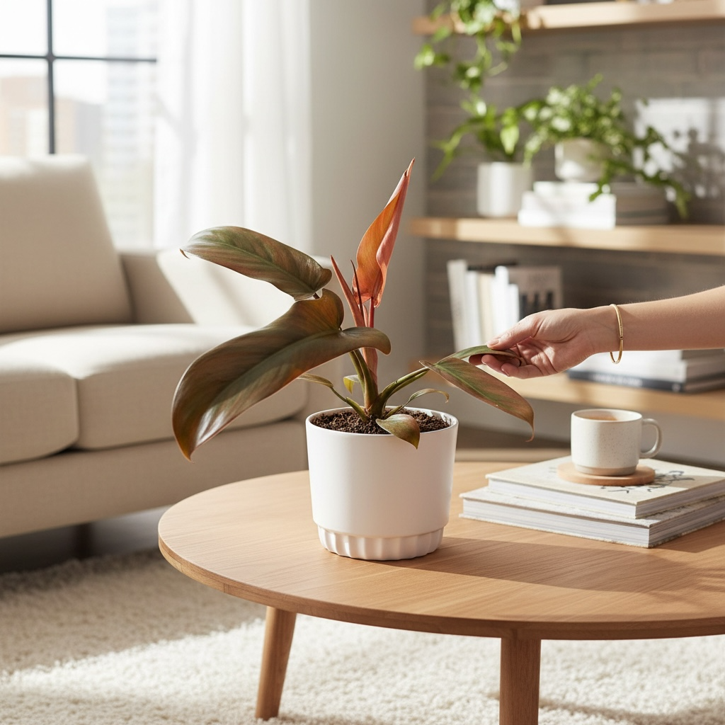 Philodendron ‘Florida Bronze’ - frumusete tropicala cu reflexe bronz