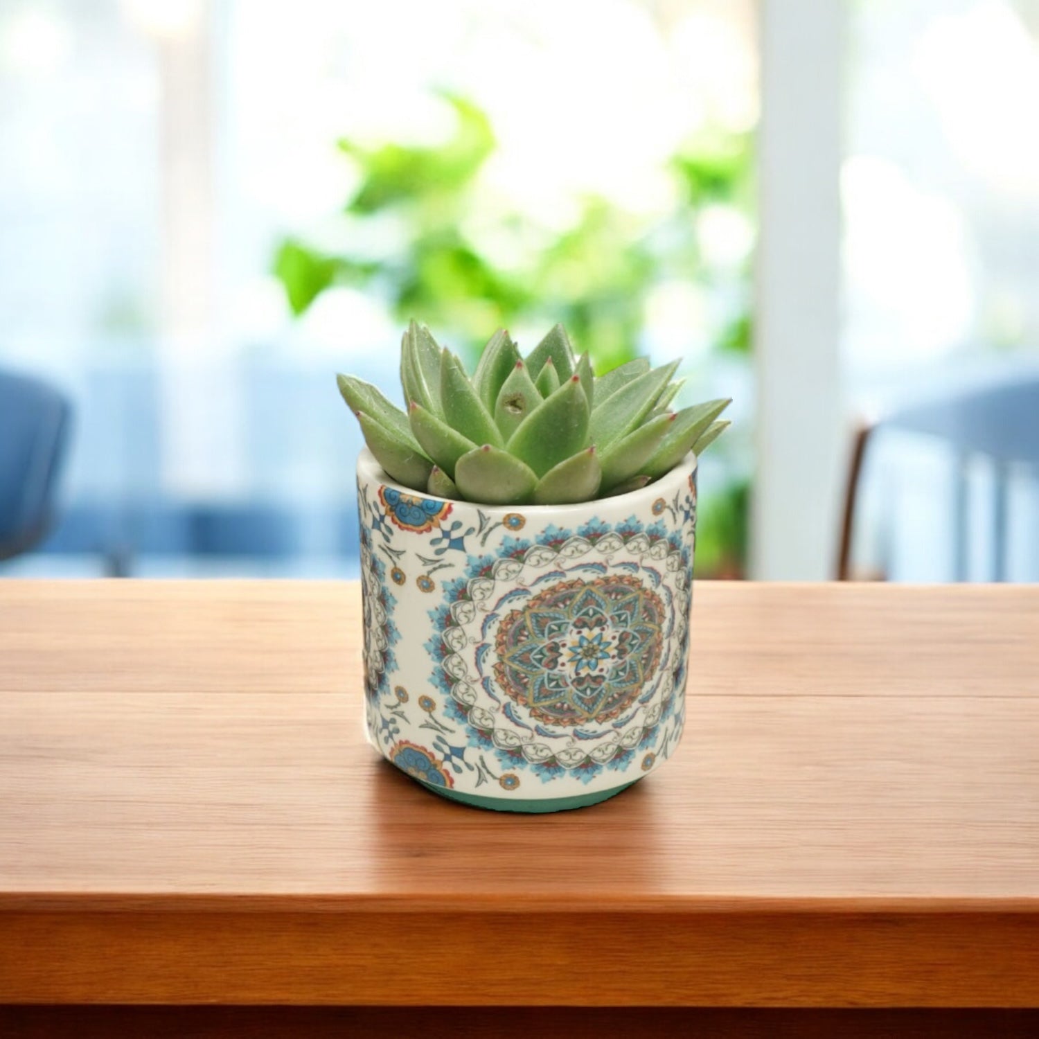 Vas ceramic Marrakesh D5 – inspiratie orientala pentru plante mici, suculente si cactusi