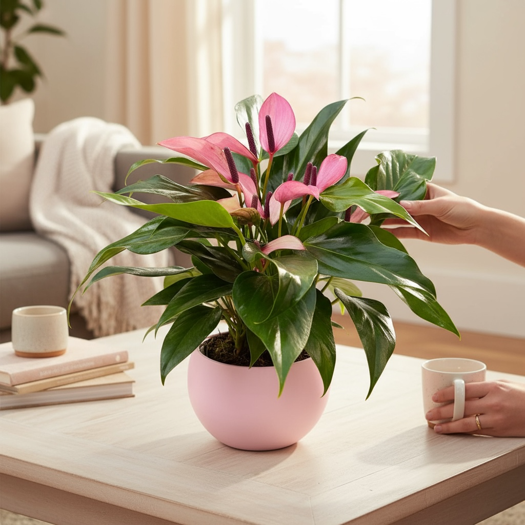 Anthurium Zizou - eleganta exotica in nuante de violet intens