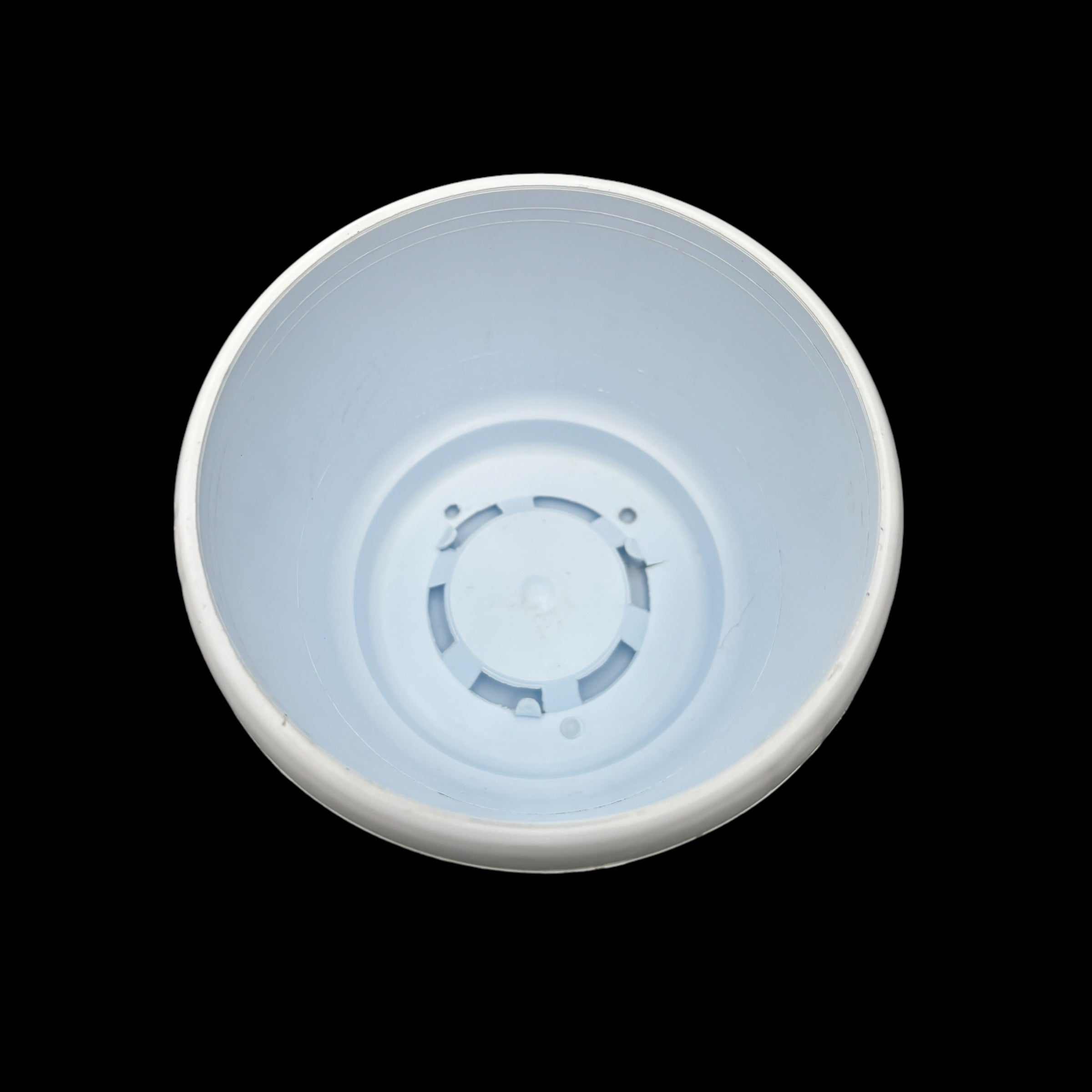 Ghiveci plastic alb - tip bol