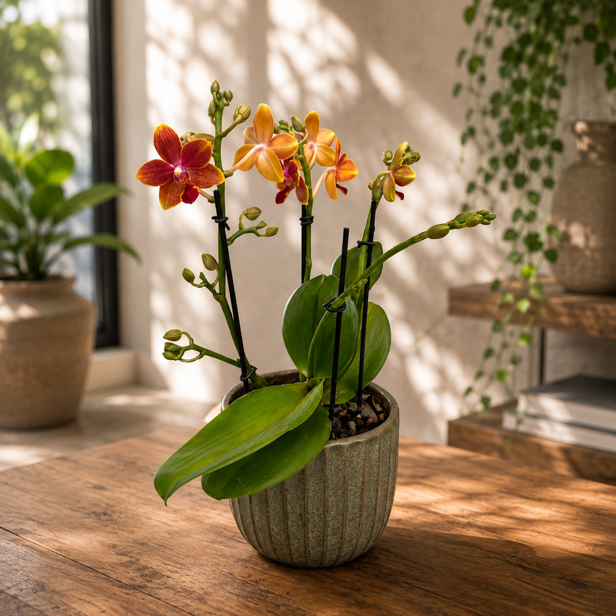 Phalaenopsis I-Hsin Golden Tangerine Ice (Aromio Tropical) - fleurs parfumées