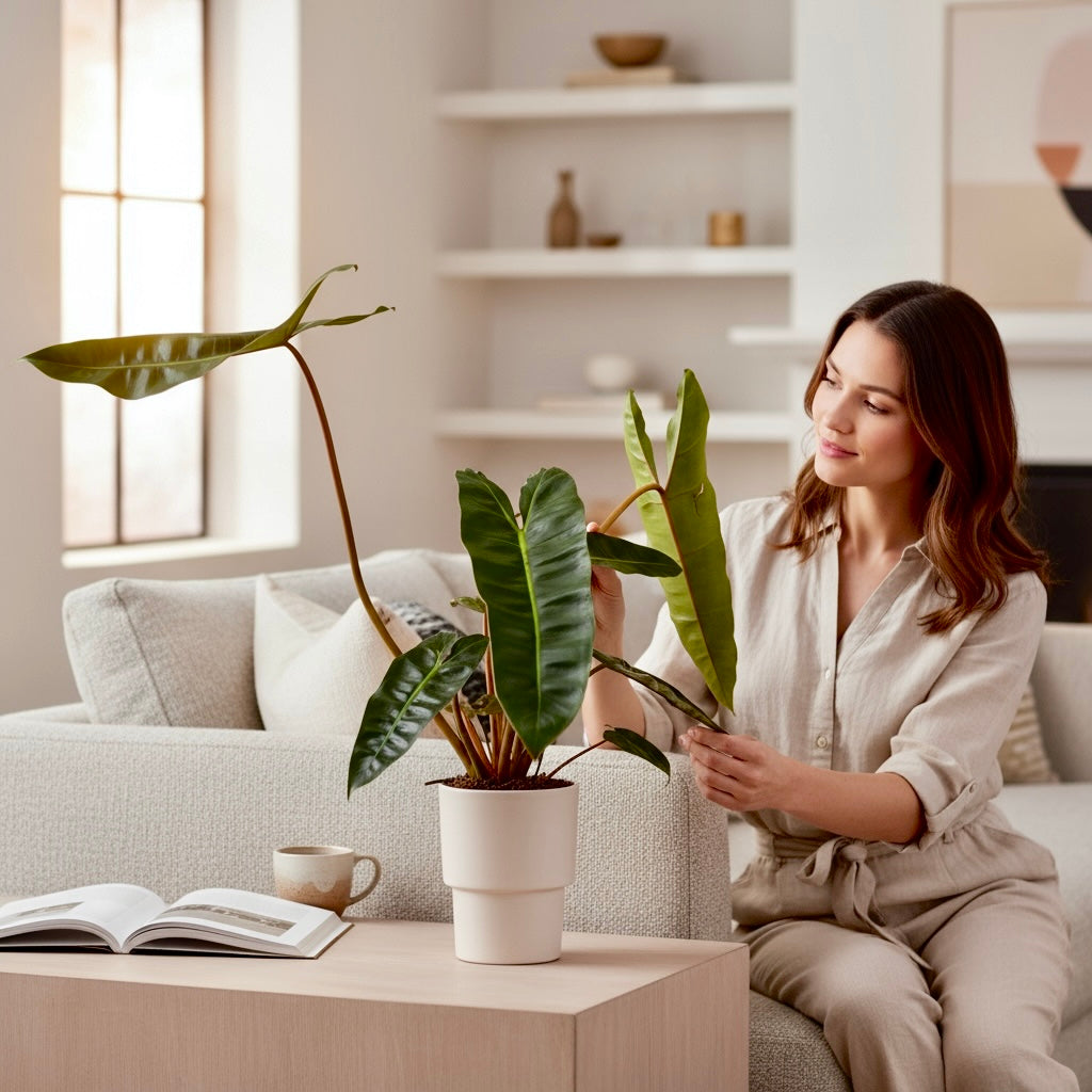 Philodendron billietiae – petiole portocalii, specie botanica rara