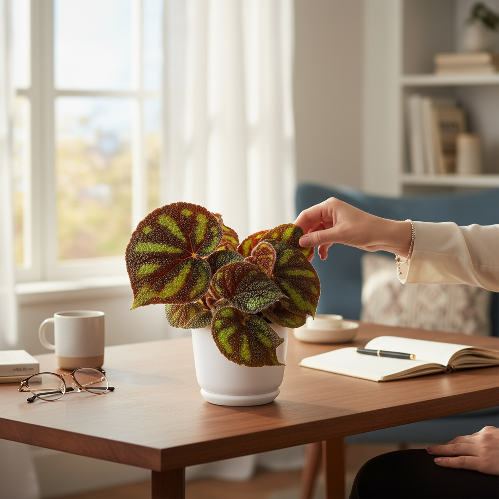 Begonia ‘Boulder’ - varietate rara, iubita de colectionari