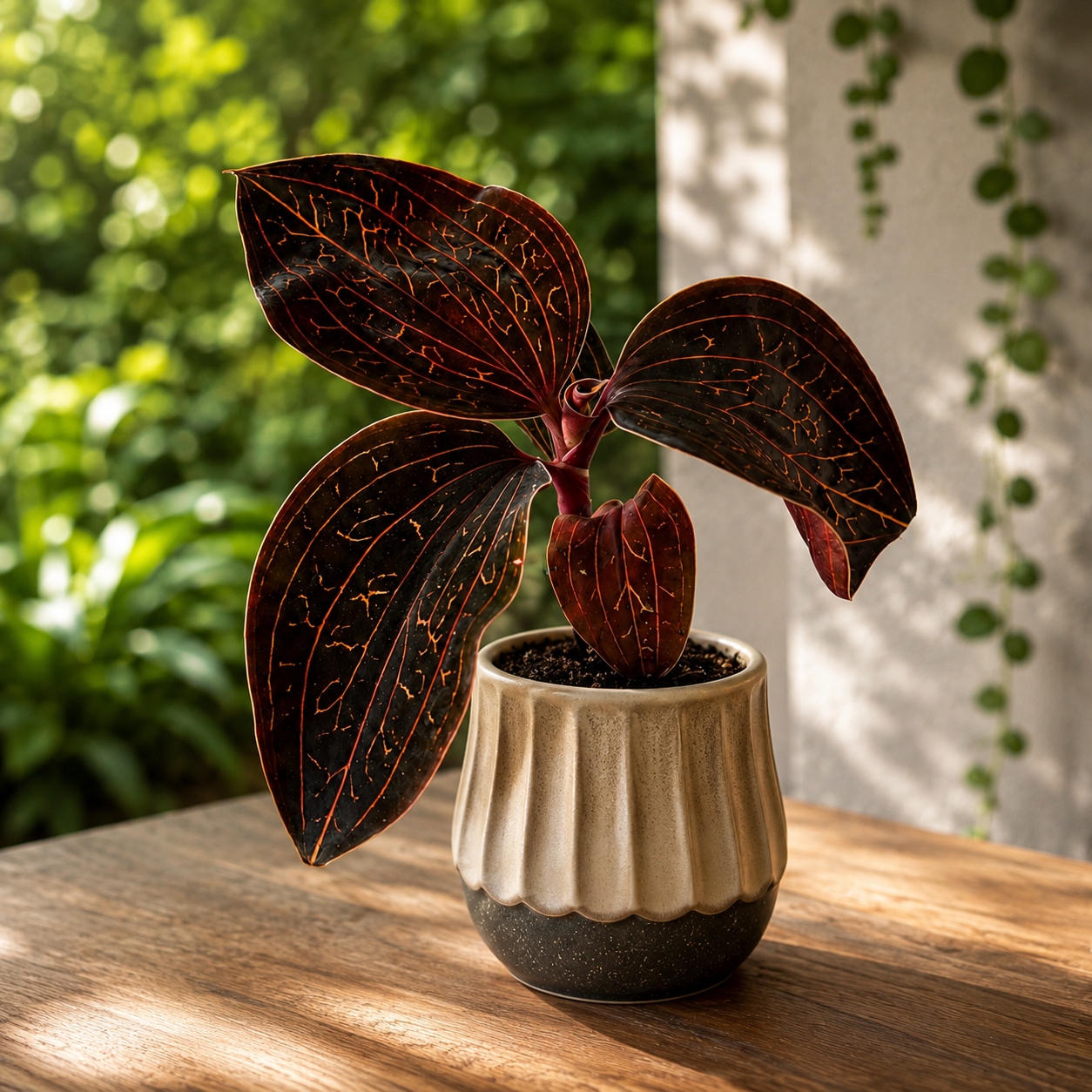 Anoectochilus chapaensis 'Golden Jewel' (Jewel Orchid)