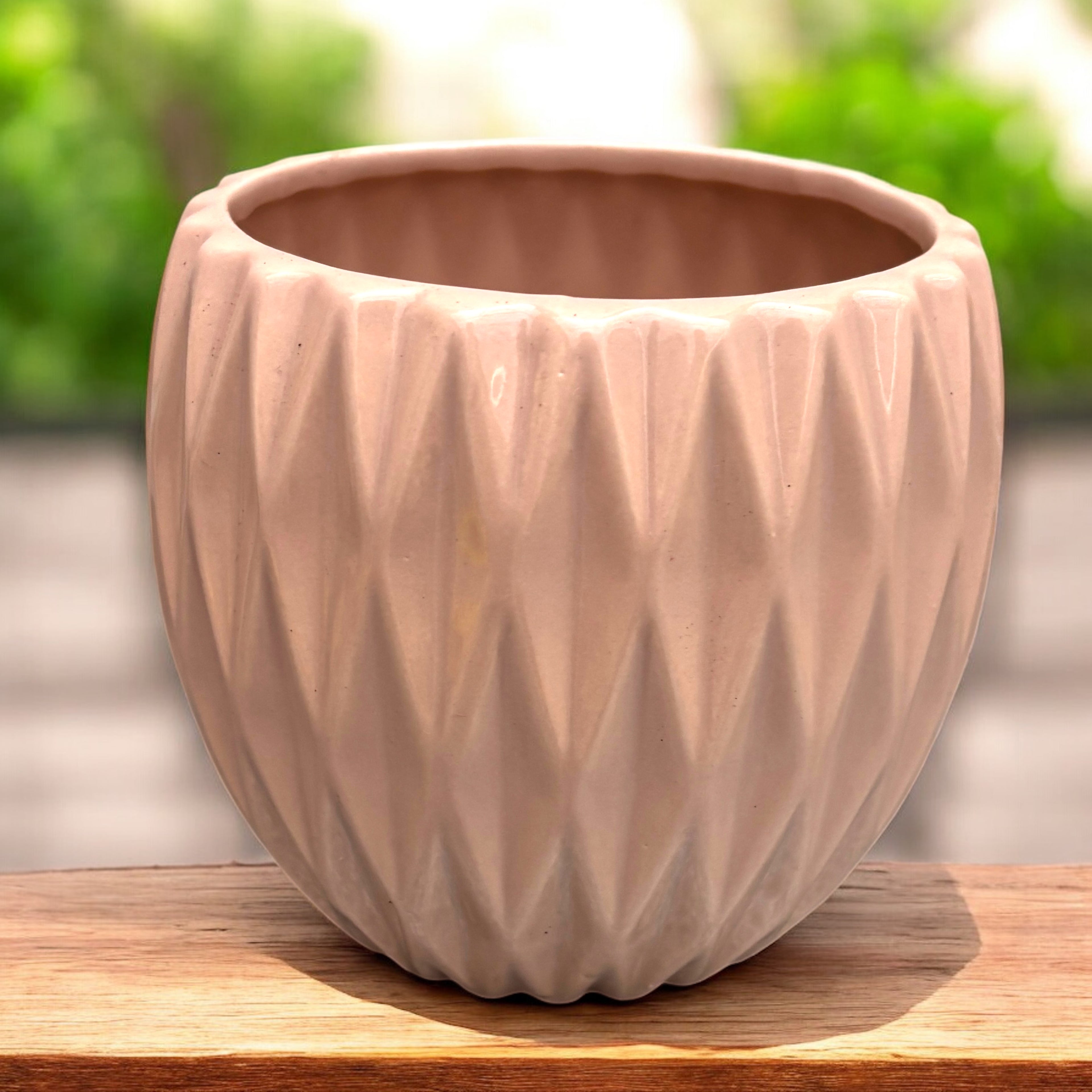 Ghiveci ceramic decorativ Magna D9 – model geometric