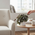 Tradescantia zebrina ‘Silver Sicilian’ - frunzis argintiu spectaculos