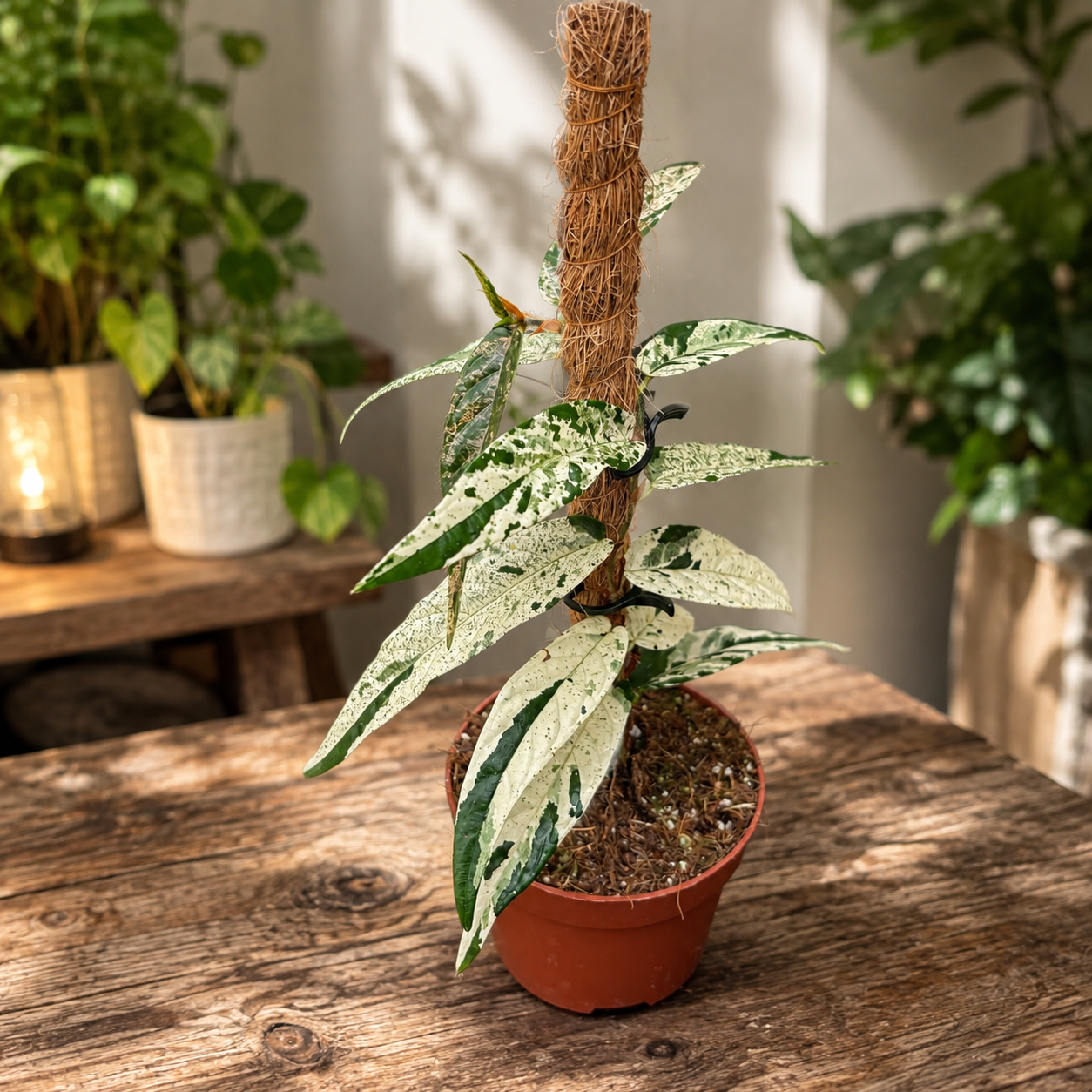 Ficus sagittata 'Variegata Pink' - Ficus variegat