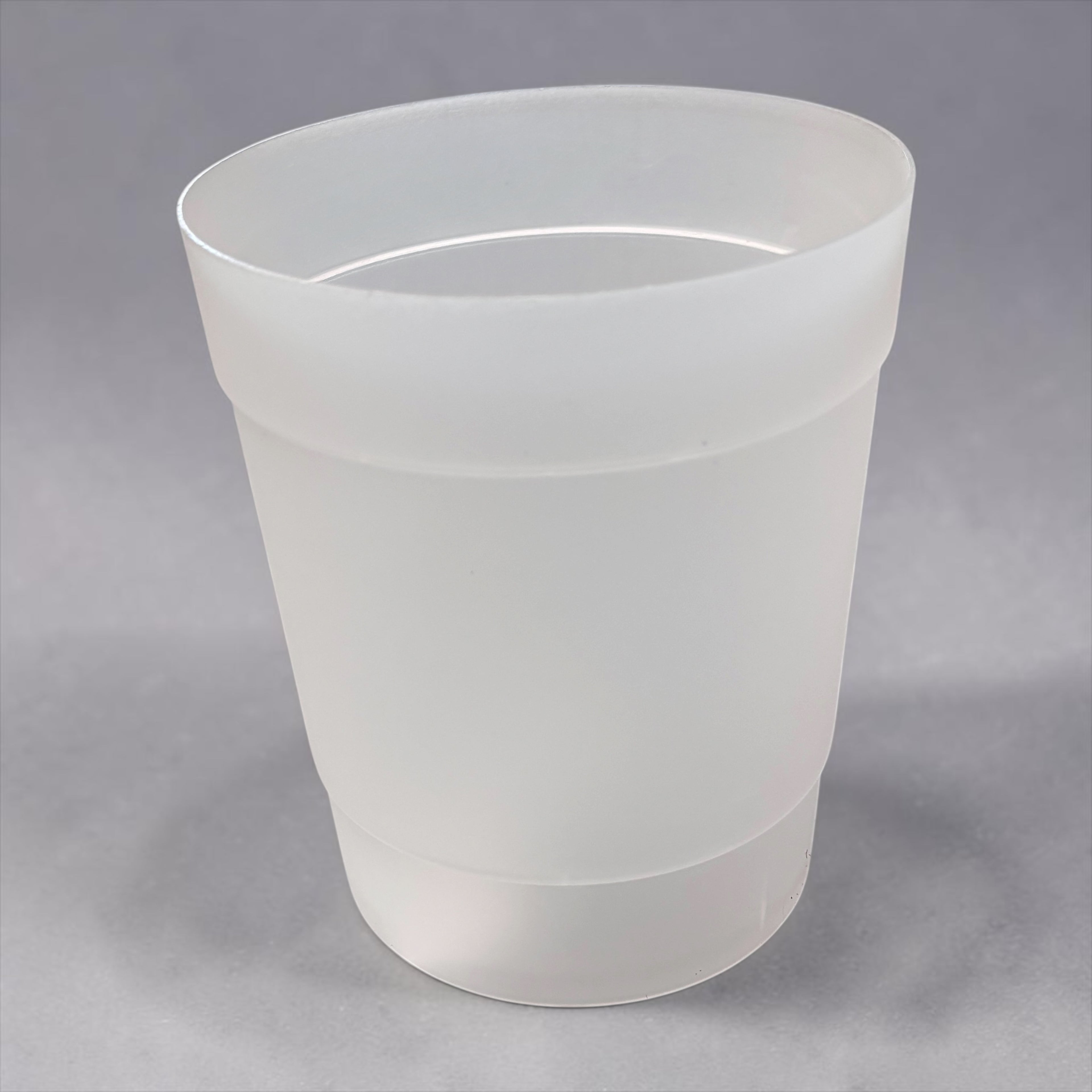 Ghivece tip masca semitrasparente din plastic - diverse culori