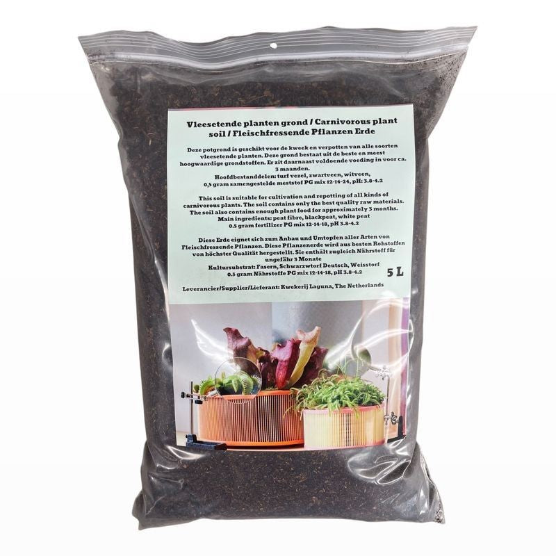 Pamant pentru plante carnivore -  substrat profesional 5L