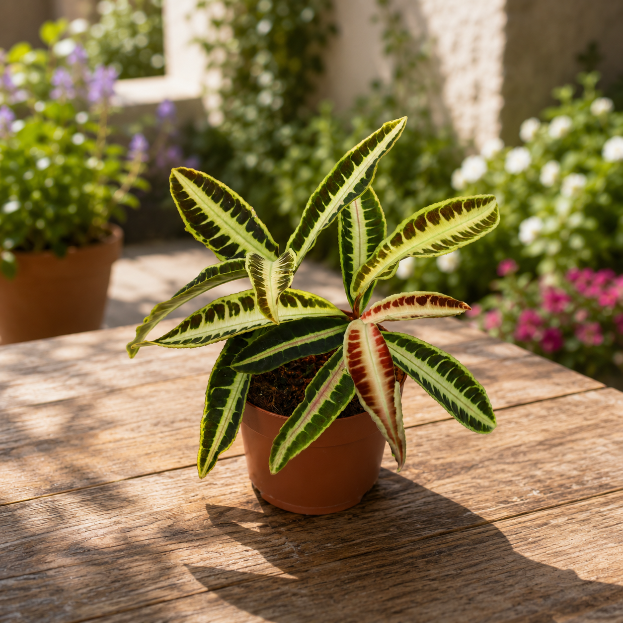 Labisia obtusifolia 'Jabi' - rare tropical plant with spectacular variegated foliage
