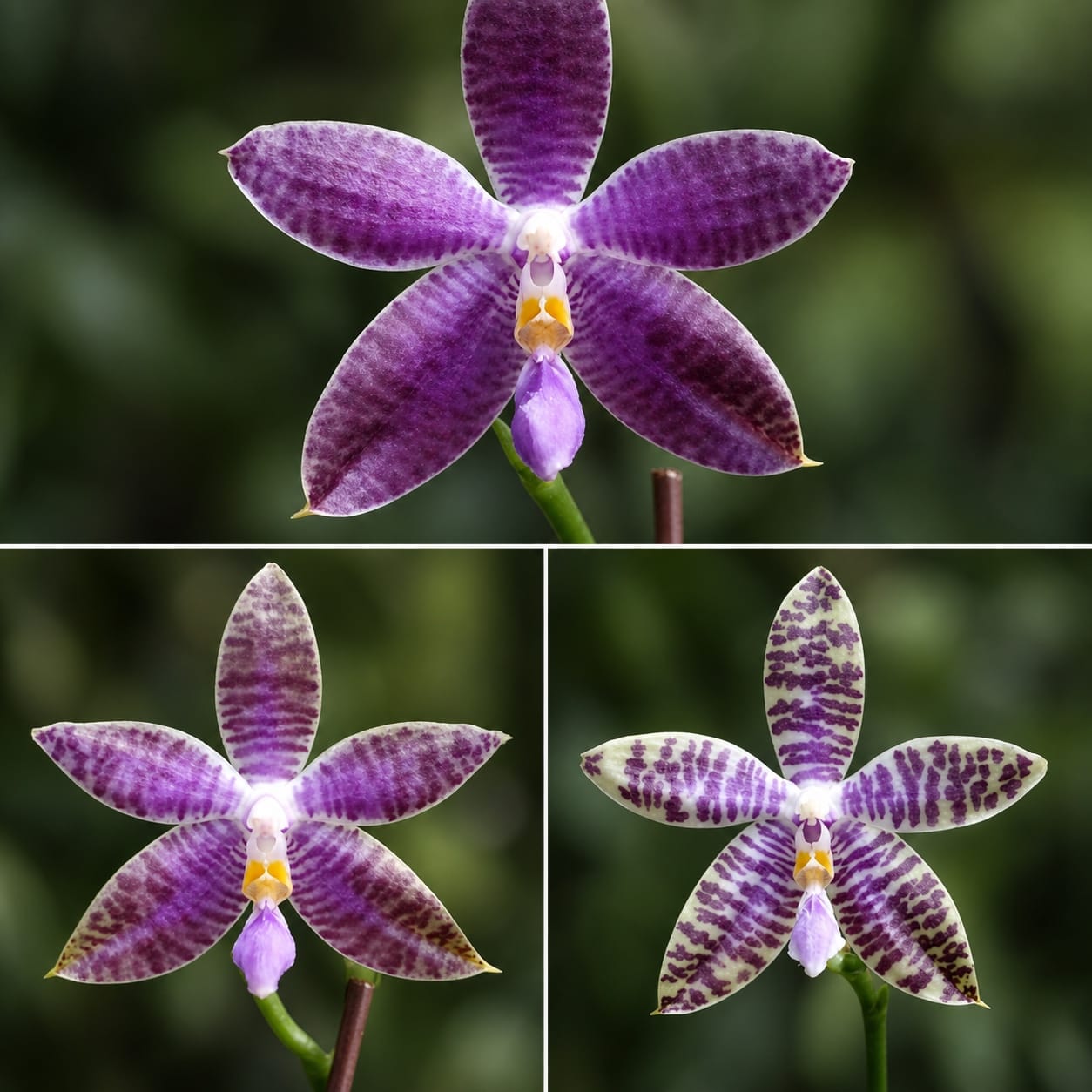 Phalaenopsis Germaine Vincent var. blue × lueddemanniana var. coerulea